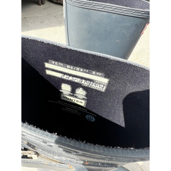 Hunter Kids Navy Blue Boots - Picture 5 of 8